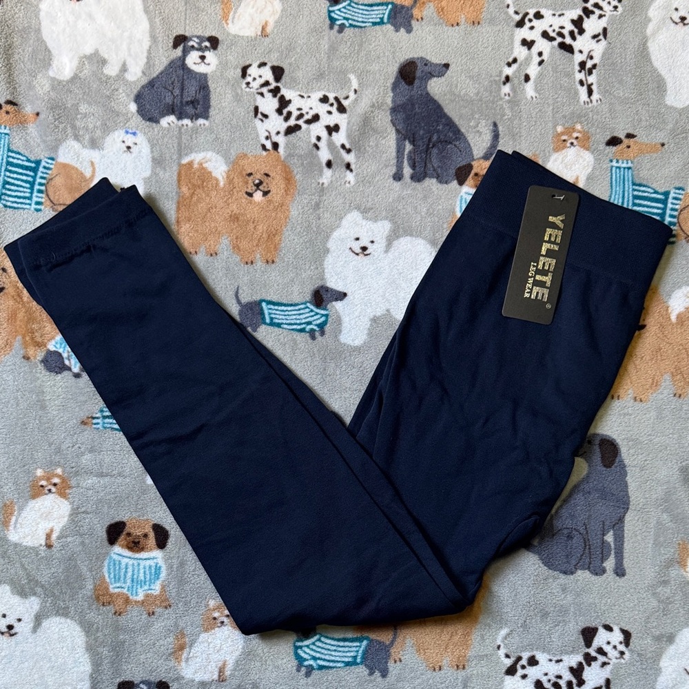 Yelete Dark Blue Leggings Plus Size